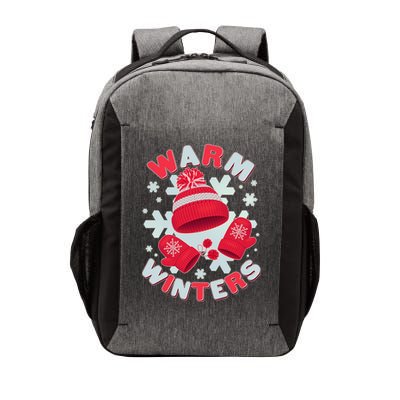 Festive Warm Winter Knit Hat And Gloves Vector Backpack