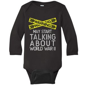 Funny World War Two, Funny History Tee, History Lover Baby Long Sleeve Bodysuit