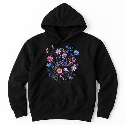 Flowers Women Wildflower Graphic Floral Gardening Hoodie