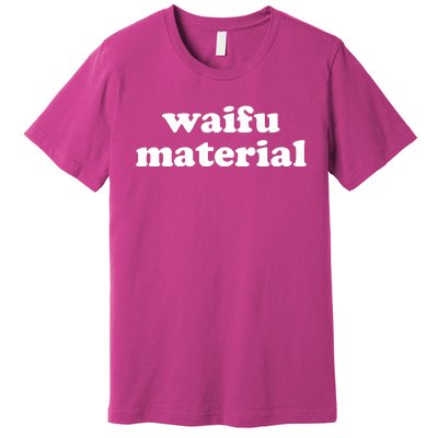 Funny Waifu Wife Material Anime Fan Premium T-Shirt