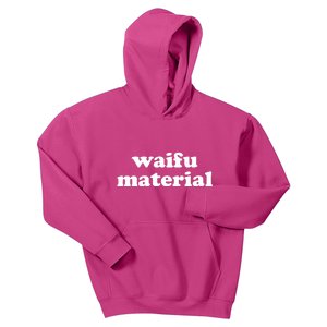 Funny Waifu Wife Material Anime Fan Kids Hoodie