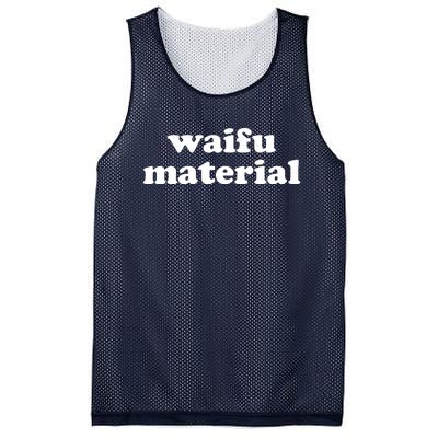 Funny Waifu Wife Material Anime Fan Mesh Reversible Basketball Jersey Tank