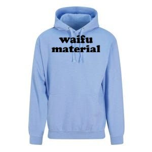 Funny Waifu Wife Material Anime Fan Unisex Surf Hoodie