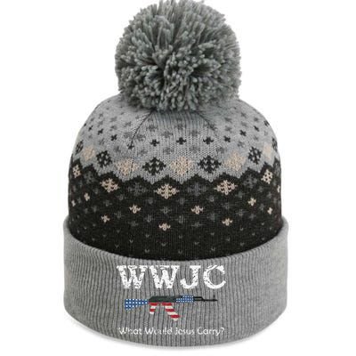 Funny What Would Jesus Carry Pro Gun 2nd Amendment The Baniff Cuffed Pom Beanie