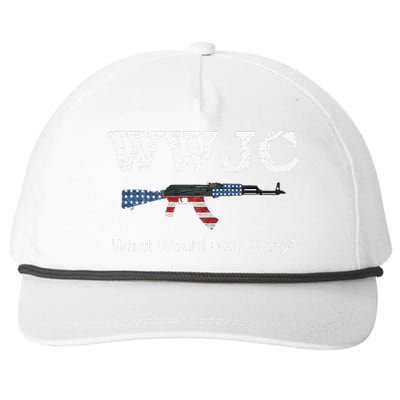 Funny What Would Jesus Carry Pro Gun 2nd Amendment Snapback Five-Panel Rope Hat