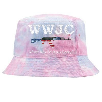 Funny What Would Jesus Carry Pro Gun 2nd Amendment Tie-Dyed Bucket Hat