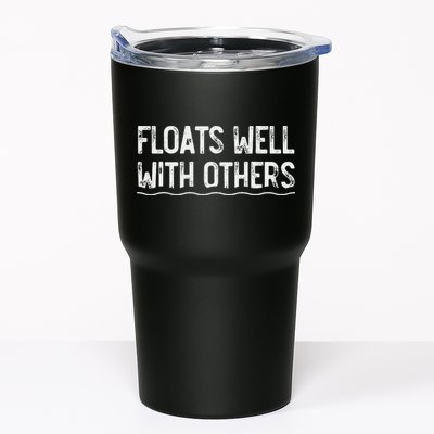 Floats Well With Others Funny Summer Tubing Fun Tumbler