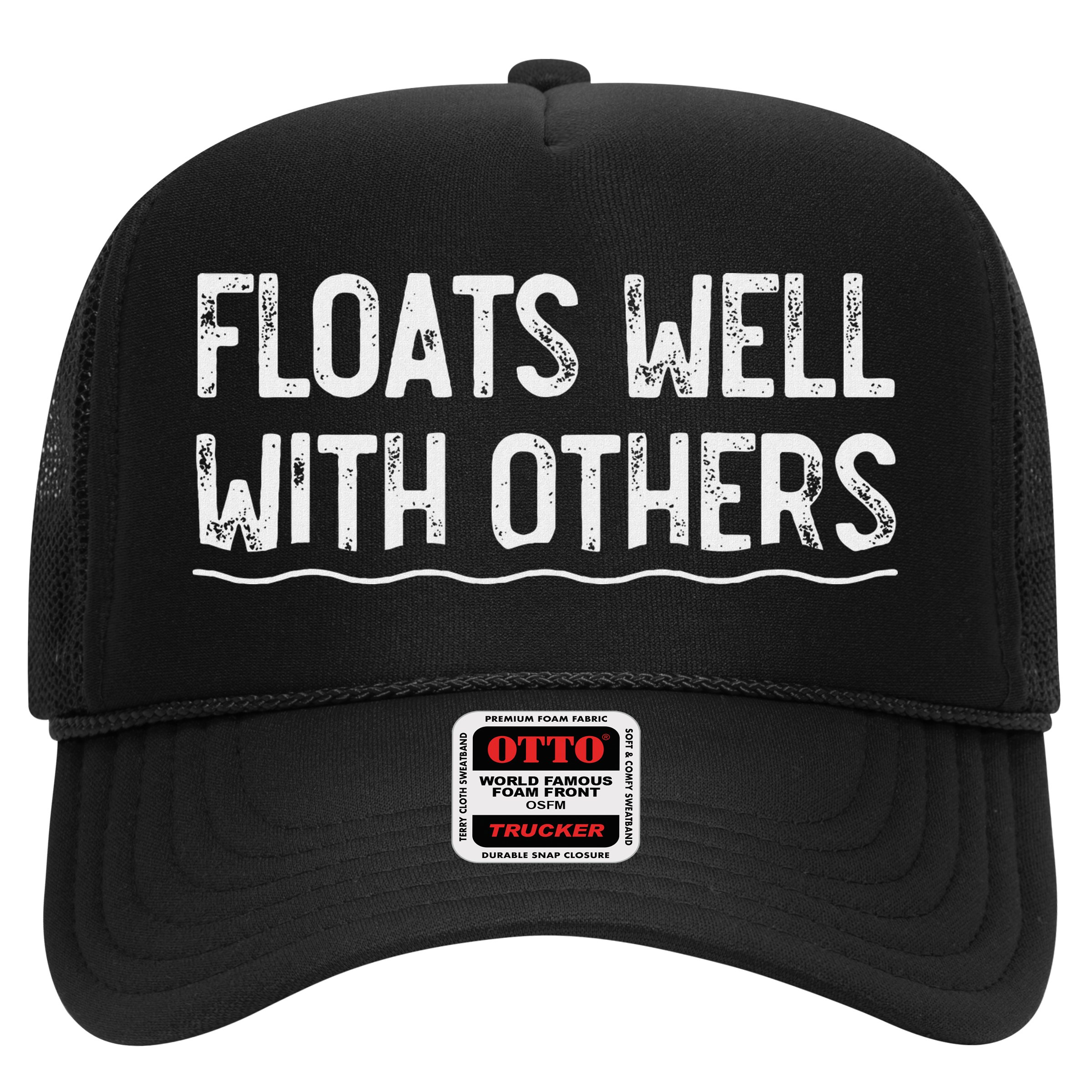 Floats Well With Others Funny Summer Tubing Fun Hat