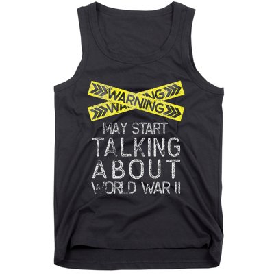 Funny World War Two History Teacher Historian History Tank Top