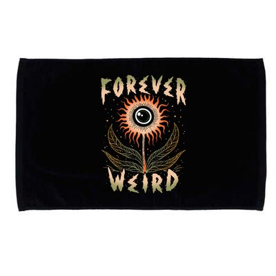 Forever Weird With Eyeball Plant Illustration Microfiber Hand Towel