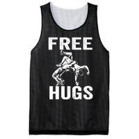 Funny Wrestling Wrestler Humor Free Hugs Wo Mesh Reversible Basketball Jersey Tank