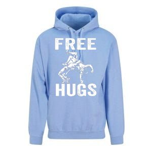 Funny Wrestling Wrestler Humor Free Hugs Wo Unisex Surf Hoodie