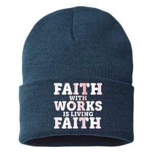 Faith With Works Is Living Faith Sustainable Knit Beanie