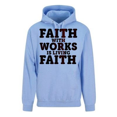 Faith With Works Is Living Faith Unisex Surf Hoodie