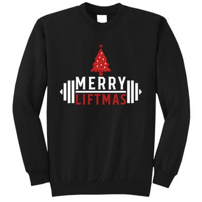 Funny Weightlifting Weight Lifters Merry Liftmas Christmas Sweatshirt