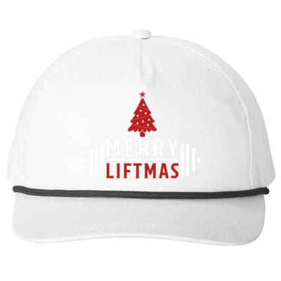 Funny Weightlifting Weight Lifters Merry Liftmas Christmas Snapback Five-Panel Rope Hat