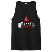 Funny Weightlifting Weight Lifters Merry Liftmas Christmas PosiCharge Competitor Tank