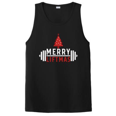 Funny Weightlifting Weight Lifters Merry Liftmas Christmas PosiCharge Competitor Tank