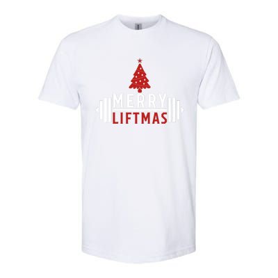 Funny Weightlifting Weight Lifters Merry Liftmas Christmas Softstyle CVC T-Shirt