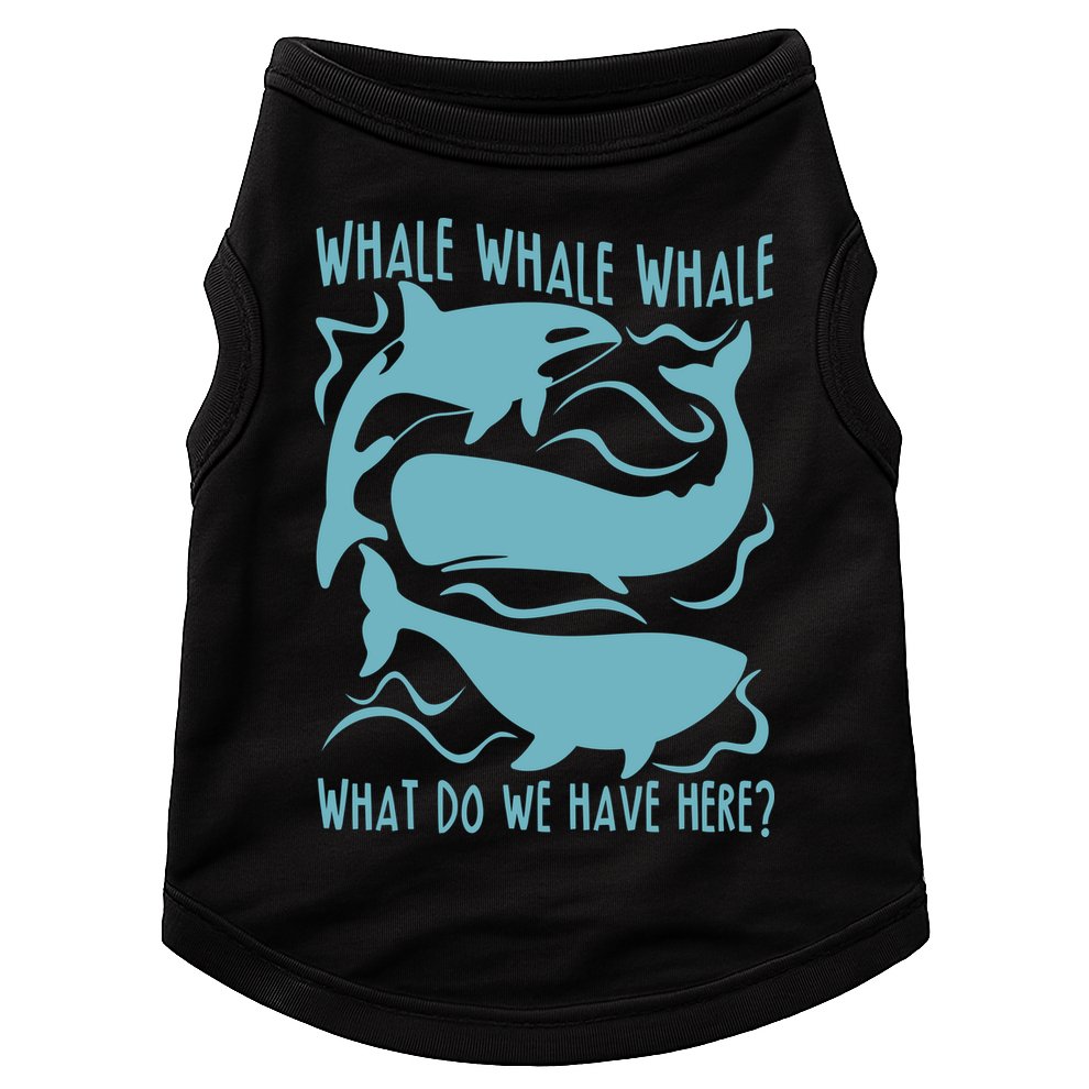 Funny Whale What Do We Have Here Doggie Tank