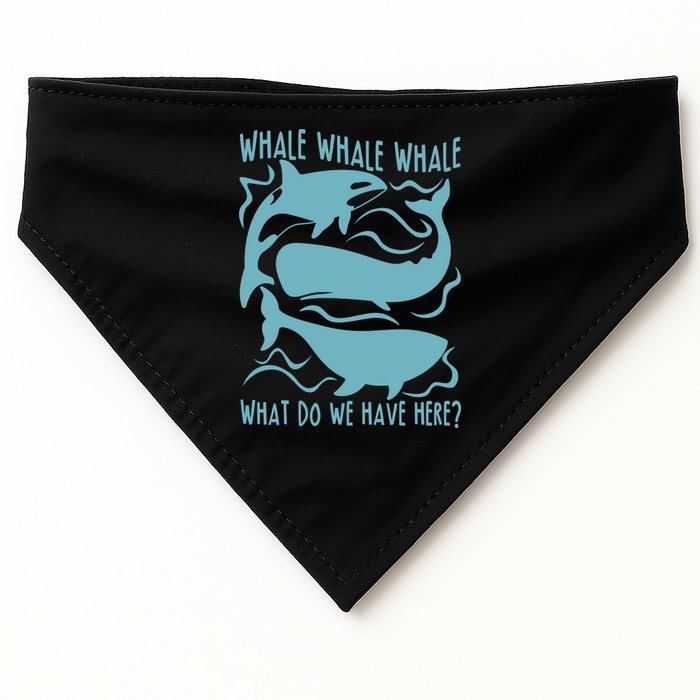 Funny Whale What Do We Have Here USA-Made Doggie Bandana