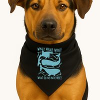 Funny Whale What Do We Have Here USA-Made Doggie Bandana
