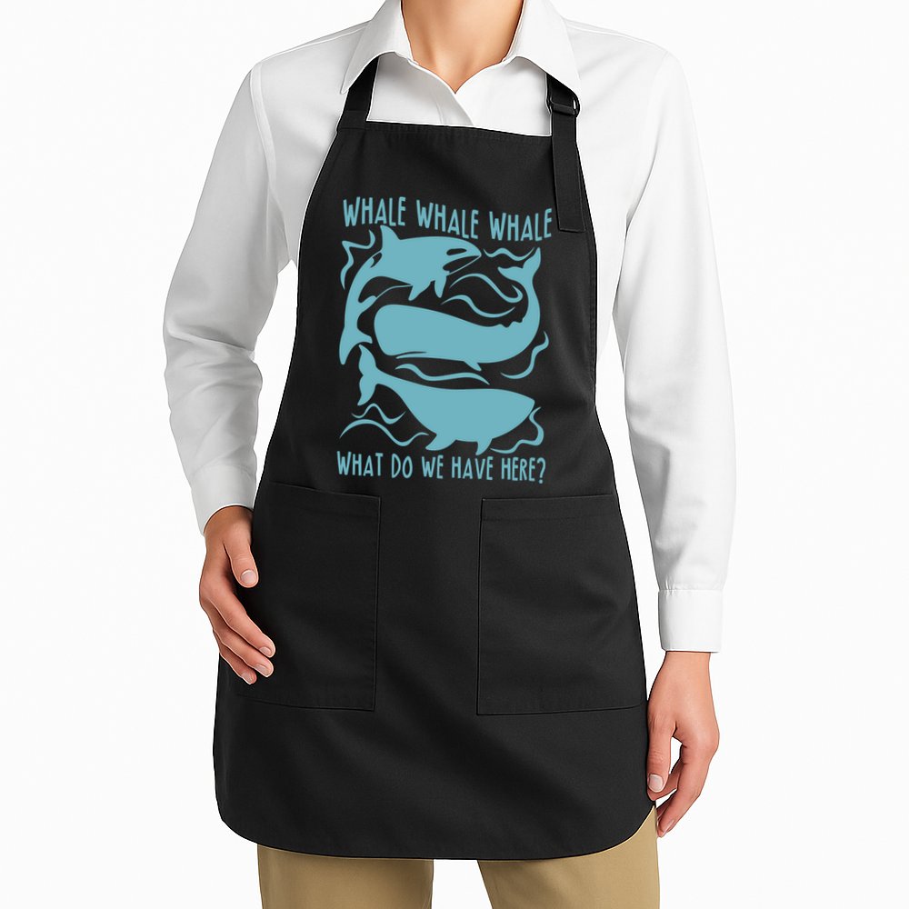Funny Whale What Do We Have Here Apron