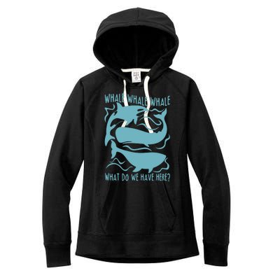 Funny Whale What Do We Have Here Women's Fleece Hoodie