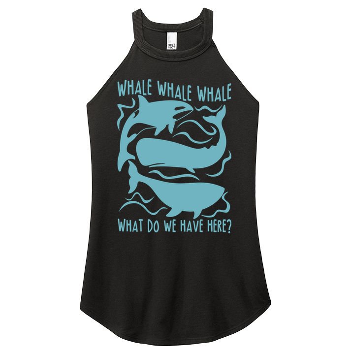 Funny Whale What Do We Have Here Women's Perfect Tri Rocker Tank