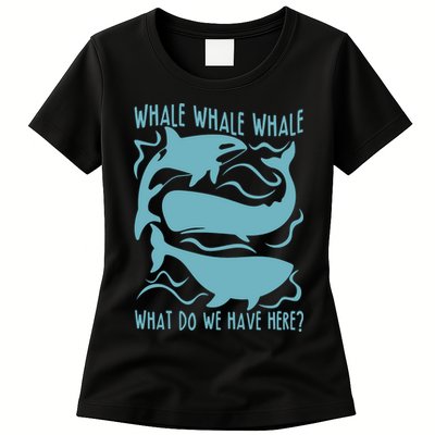 Funny Whale What Do We Have Here Womens T-Shirt