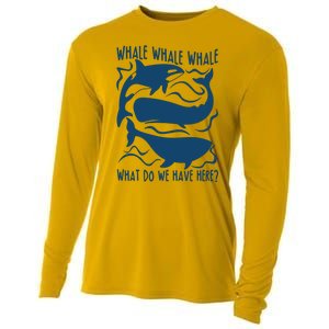 Funny Whale What Do We Have Here Cooling Performance Long Sleeve Crew