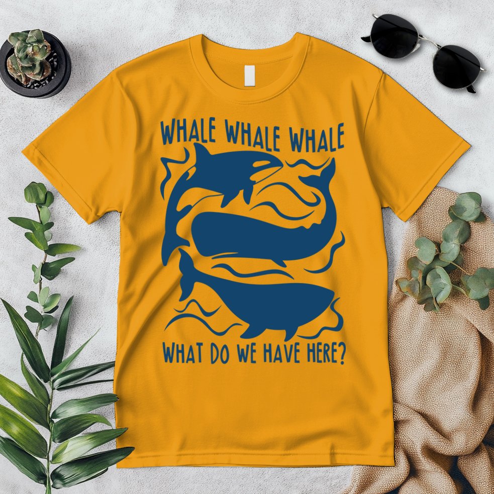 Funny Whale What Do We Have Here Premium T-Shirt