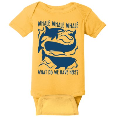 Funny Whale What Do We Have Here Baby Bodysuit