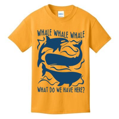 Funny Whale What Do We Have Here Kids T-Shirt