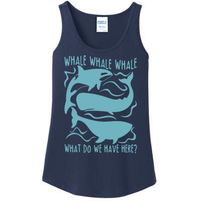 Funny Whale What Do We Have Here Ladies Essential Tank