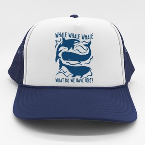 Funny Whale What Do We Have Here Trucker Hat