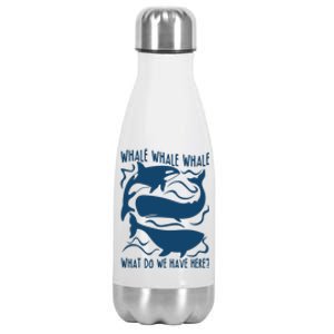 Funny Whale What Do We Have Here Stainless Steel Insulated Water Bottle