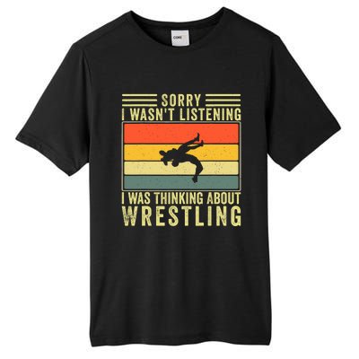 Funny Wrestling Wrestler Design Wrestle Tall Fusion ChromaSoft Performance T-Shirt