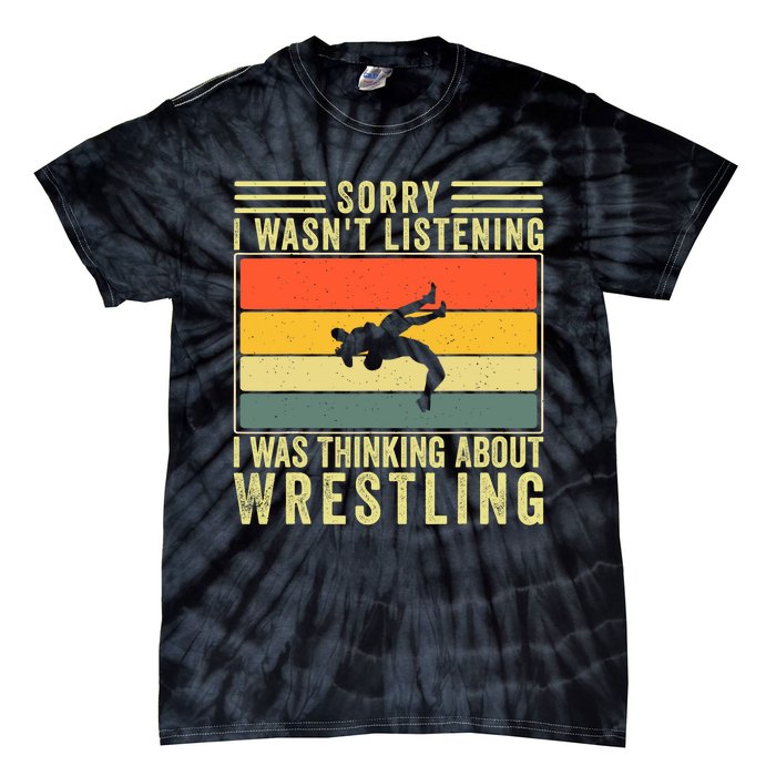 Funny Wrestling Wrestler Design Wrestle Tie-Dye T-Shirt