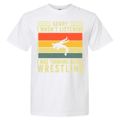 Funny Wrestling Wrestler Design Wrestle Garment-Dyed Heavyweight T-Shirt