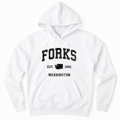 Forks Washington Wa Vintage Established Athletic Sports Design Hoodie