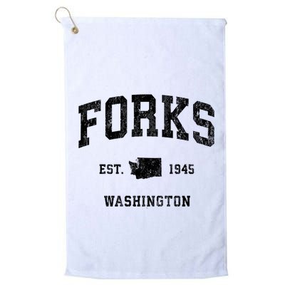 Forks Washington Wa Vintage Established Athletic Sports Design Golf Towel