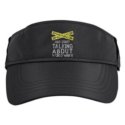 Funny World War Two History Teacher Historian History Adult Drive Performance Visor