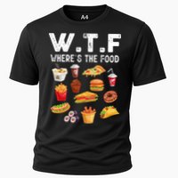 Funny Wtf Wheres The Food Funny Gift Cooling Performance Crew T-Shirt