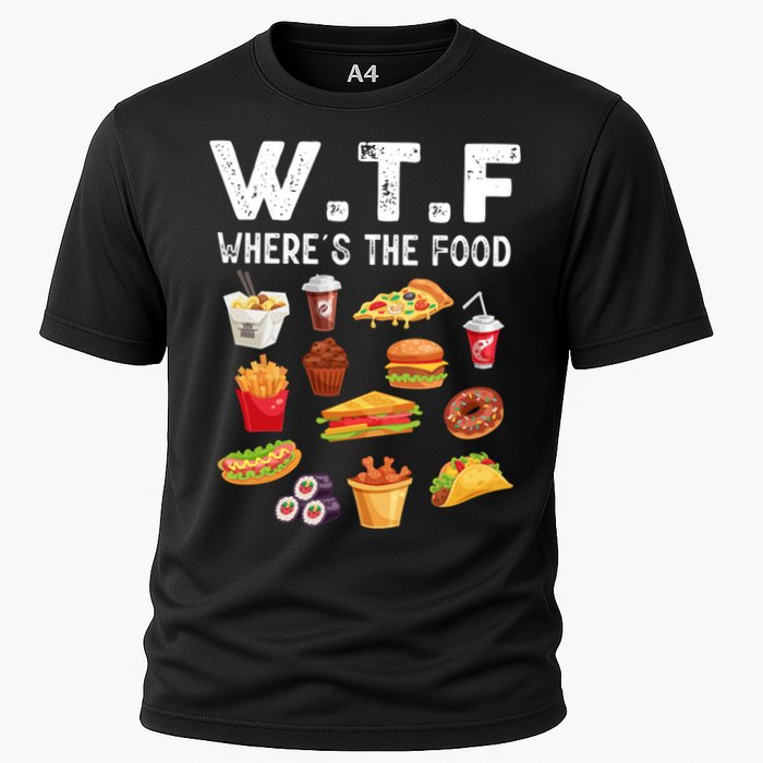 Funny Wtf Wheres The Food Funny Gift Cooling Performance Crew T-Shirt