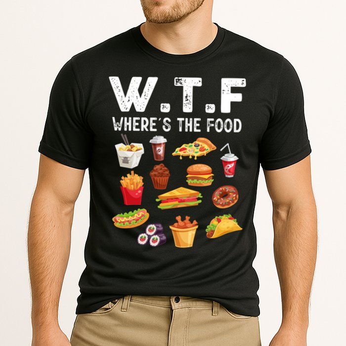 Funny Wtf Wheres The Food Funny Gift Cooling Performance Crew T-Shirt