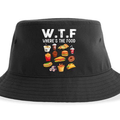 Funny Wtf Wheres The Food Funny Gift Sustainable Bucket Hat