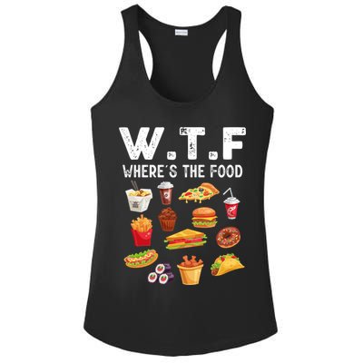 Funny Wtf Wheres The Food Funny Gift Ladies PosiCharge Competitor Racerback Tank