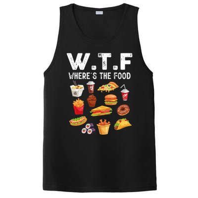 Funny Wtf Wheres The Food Funny Gift PosiCharge Competitor Tank