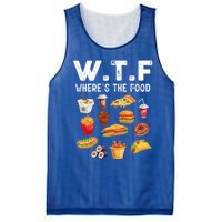 Funny Wtf Wheres The Food Funny Gift Mesh Reversible Basketball Jersey Tank